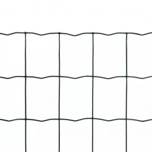 Set de euro valla acero verde 25x1 m H