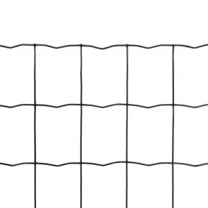 Set de euro valla acero verde 25x1.2 m H