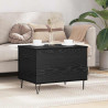 Mesa de Café Roble Negro 60 x 44.5 x 45 cm Madera contrachapada 1