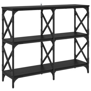 Mesa Consola Roble Negro 100 x 28 x 80.5 cm H