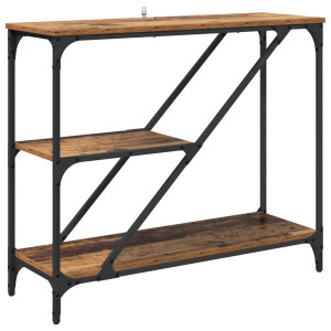 Mesa Consola Madera Vieja 88.5 x 30 x 75 cm H