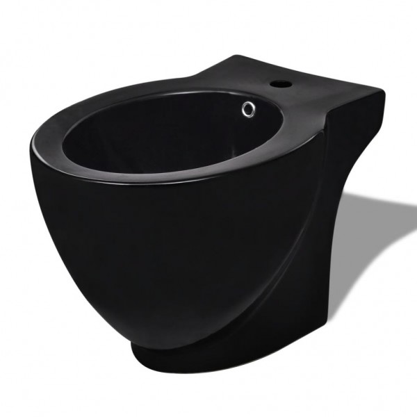 Bidet redondo de cerámica. negro M 2