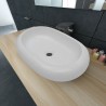 Lavabo ovalado de cerámica blanco 63x42 cm 1
