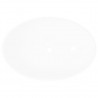 Lavabo ovalado de cerámica blanco 40x33 cm 4