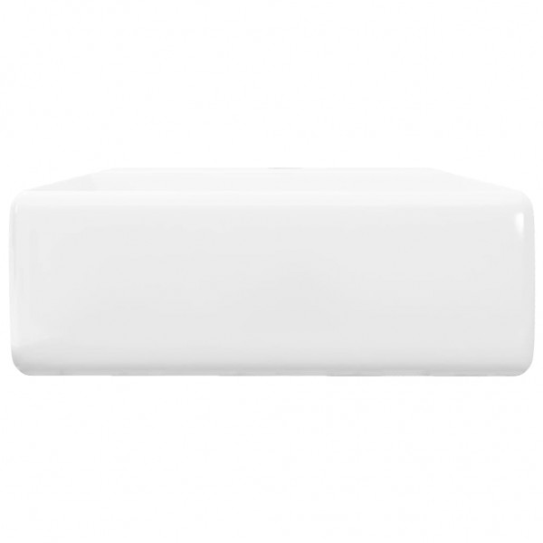 Lavabo lujoso cuadrado cerámica orificio de grifo 41x41 cm M 5