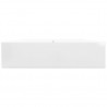 Lavatório cerâmico retangular luxososo branco. furo torneira 60x46cm 4