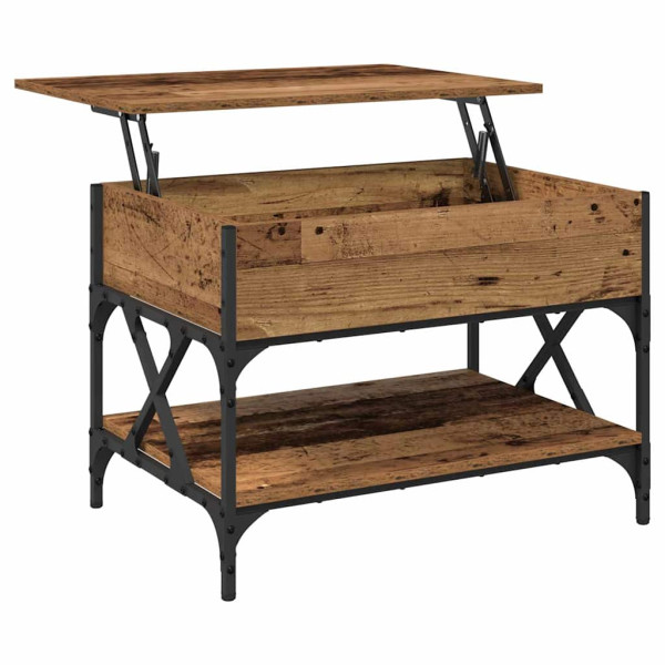 Mesa de Café Madera Vieja 70x50x50cm Madera contrachapada M 5