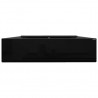 Lavabo rectangular cerámica orificio de grifo negro 60x46 cm 4