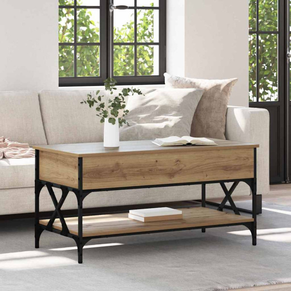 Mesa de Café Roble artesanal 100 x 50 x 50 cm D