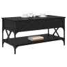 Mesa de Café Roble Negro 100 x 50 x 50 cm Madera contrachapada 3