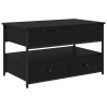 Mesa de Café Roble Negro 85 x 50 x 50 cm Madera contrachapada 2