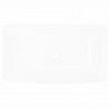 Lavabo lujoso rectangular ceráminca blanco 71x39 cm 3