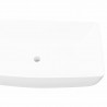 Lavabo lujoso rectangular ceráminca blanco 71x39 cm 4