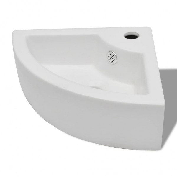 Lavabo con rebosadero blanco 45x32x12.5 cm M 2