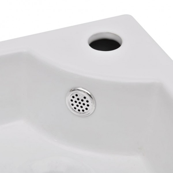 Lavabo con rebosadero blanco 45x32x12.5 cm M 5