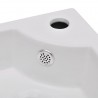 Lavabo con rebosadero blanco 45x32x12.5 cm 5