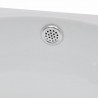 Lavabo con hueco de grifo y rebosadero cerámica blanco 5