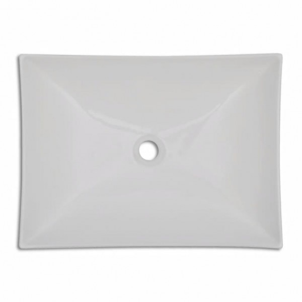 Lavabo de cerámica porcelana Art blanco con brillo M 4