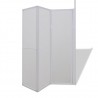Cabine de duche dobrável formato L 70x120x137 cm 4 painéis 4