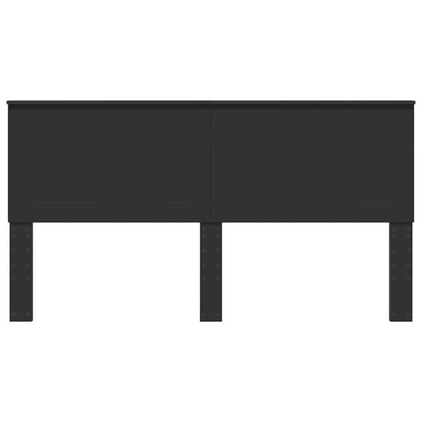 Cabecero con cabecera Roble Negro 180 cm Madera contrachapada M 4