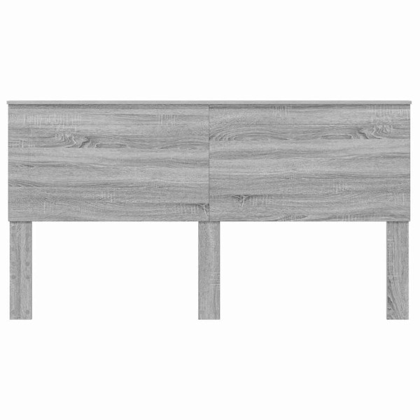 Cabecero con cabecera Gris Sonoma 180 cm Madera contrachapada M 4