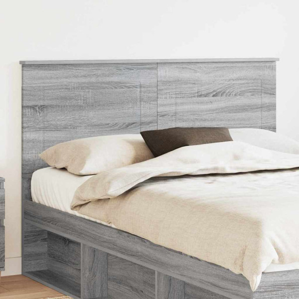 Cabecero con cabecera Gris Sonoma 150 cm Madera contrachapada D