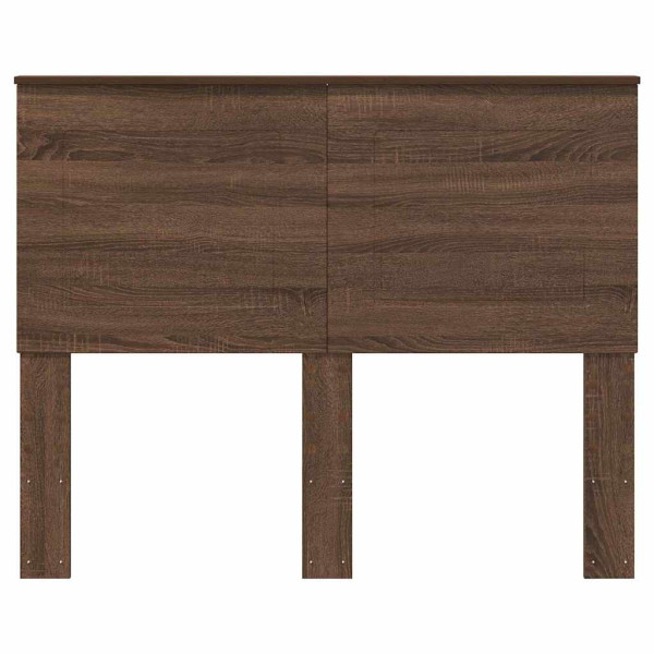 Cabecero con cabecera Roble Marrón 135 cm Madera contrachapada M 4