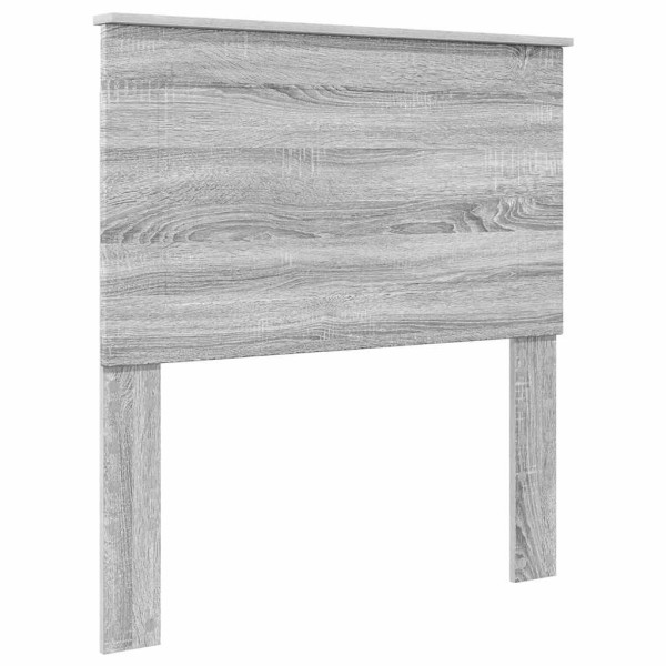 Cabecero con cabecera Gris Sonoma 100 cm Madera contrachapada M 2