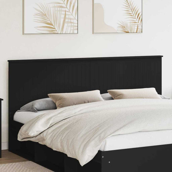 Cabecero con cabecera Roble Negro 200 cm Madera contrachapada D