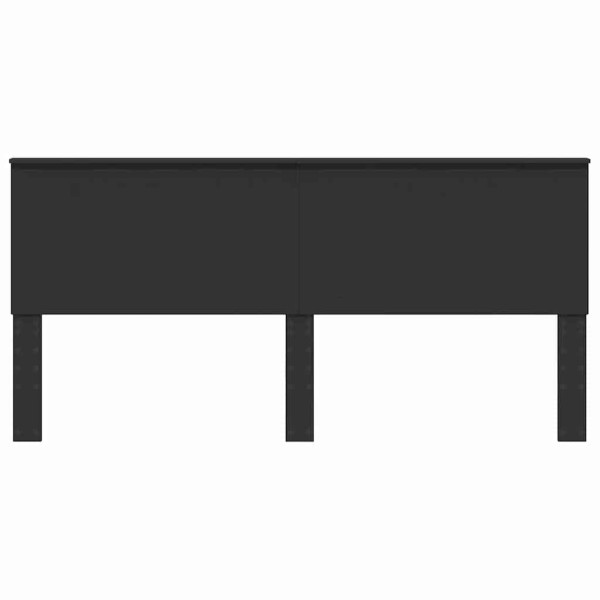 Cabecero con cabecera Roble Negro 200 cm Madera contrachapada M 4