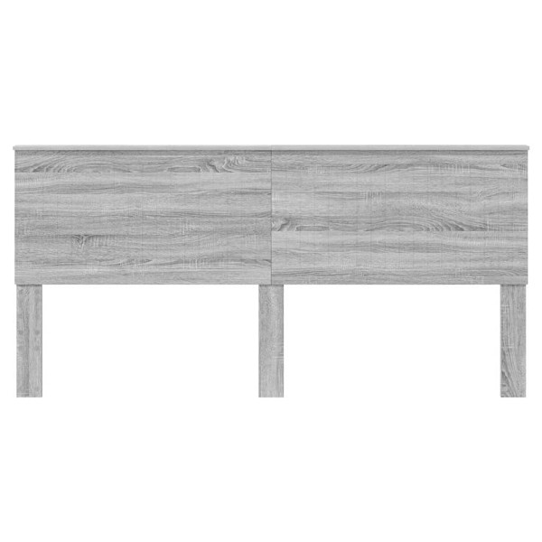 Cabecero con cabecera Gris Sonoma 200 cm Madera contrachapada M 4