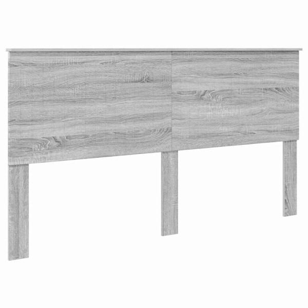 Cabecero con cabecera Gris Sonoma 180 cm Madera contrachapada M 2