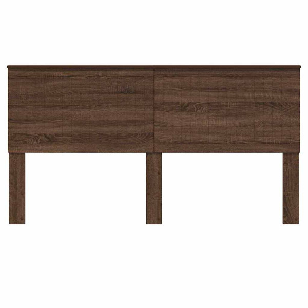 Cabecero con cabecera Roble Marrón 180 cm Madera contrachapada M 4
