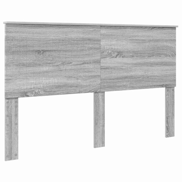 Cabecero con cabecera Gris Sonoma 160 cm Madera contrachapada M 2
