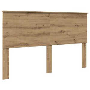 Cabecero Roble artesanal 160 cm Madera contrachapada H
