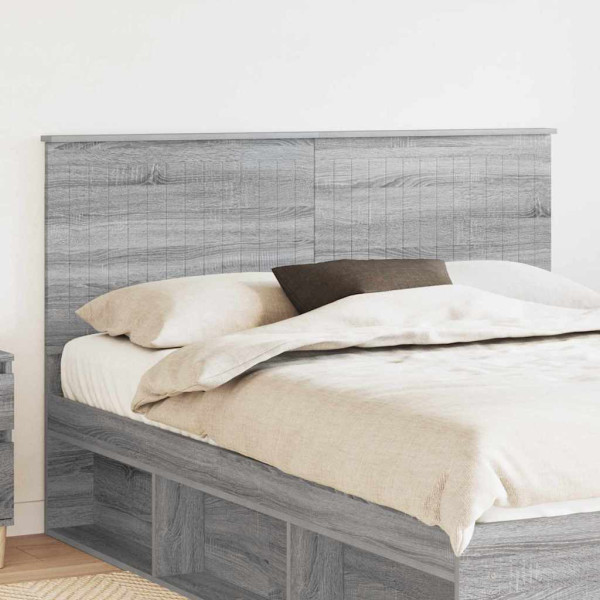 Cabecero con cabecera Gris Sonoma 150 cm Madera contrachapada D