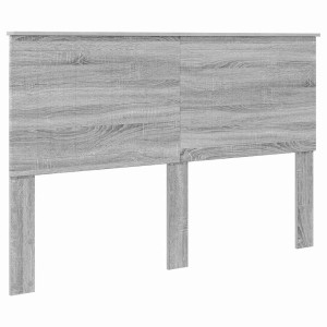 Cabecero con cabecera Gris Sonoma 150 cm Madera contrachapada H