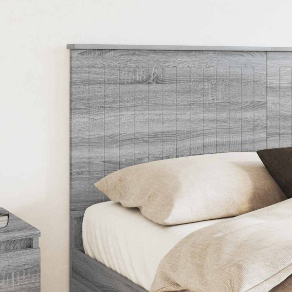 Cabecero con cabecera Gris Sonoma 150 cm Madera contrachapada M 3