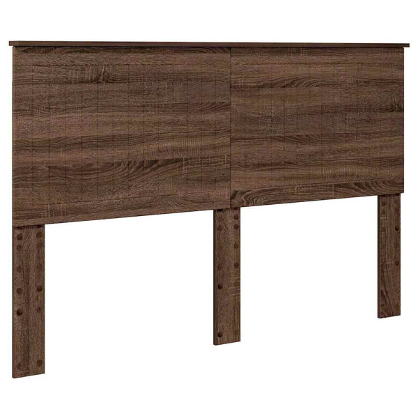 Cabecero con cabecera Roble Marrón 150 cm Madera contrachapada M 2
