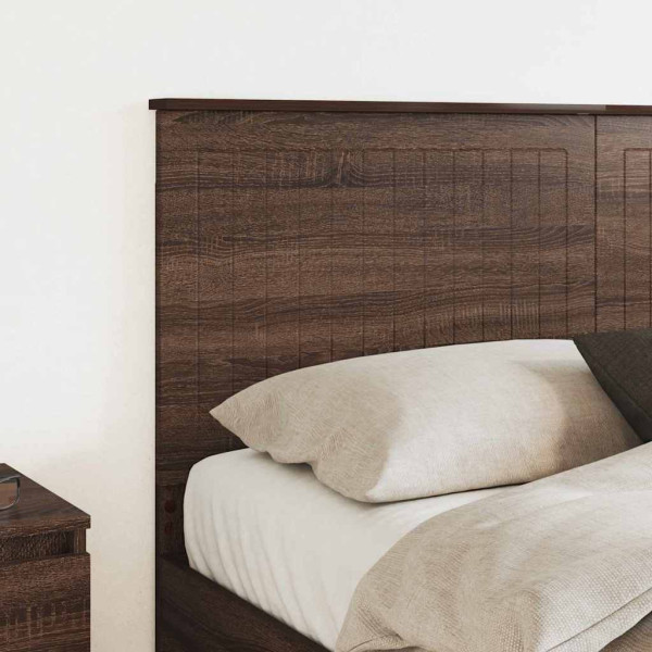 Cabecero con cabecera Roble Marrón 150 cm Madera contrachapada M 3