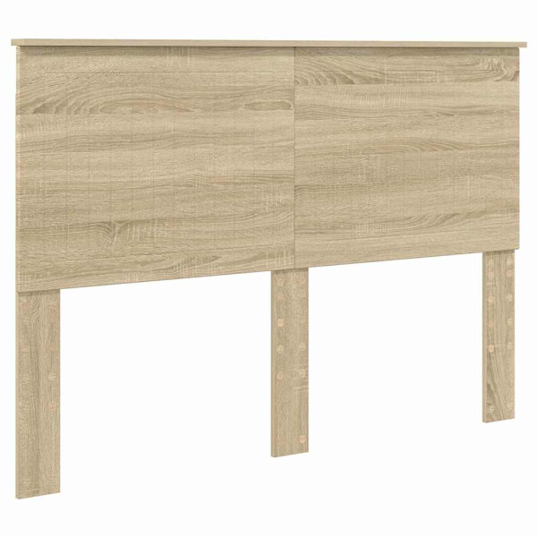 Cabecero con cabecera Roble Sonoma 140 cm Madera contrachapada M 2