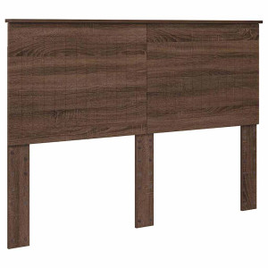 Cabecero con cabecera Roble Marrón 140 cm Madera contrachapada H
