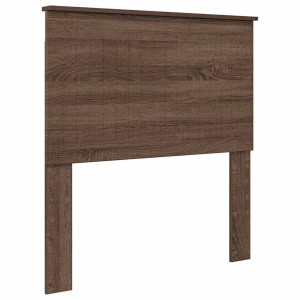 Cabecero con cabecera Roble Marrón 90 cm Madera contrachapada H