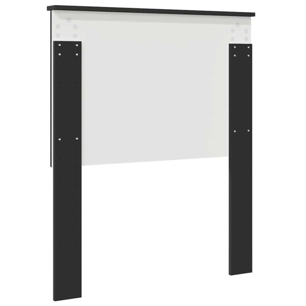 Cabecero con cabecera Roble Negro 80 cm Madera contrachapada M 5