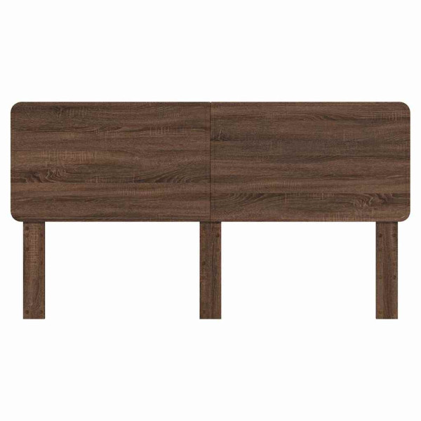 Cabecero con cabecera Roble Marrón 180 cm Madera contrachapada M 4