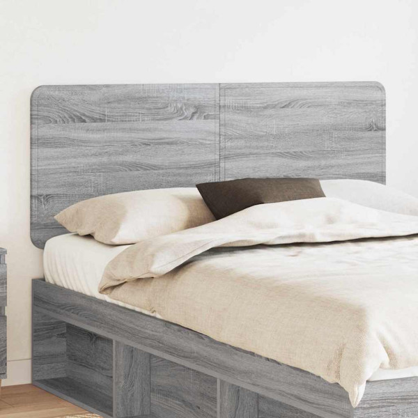 Cabecero con cabecera Gris Sonoma 150 cm Madera contrachapada D