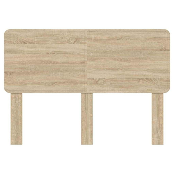 Cabecero con cabecera Roble Sonoma 140 cm Madera contrachapada M 4