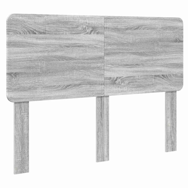 Cabecero con cabecera Gris Sonoma 140 cm Madera contrachapada M 2