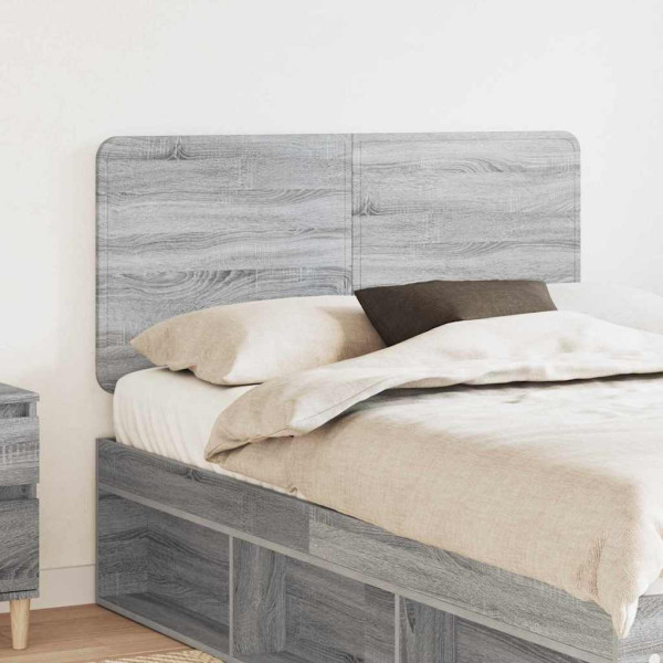 Cabecero con cabecera Gris Sonoma 135 cm Madera contrachapada D