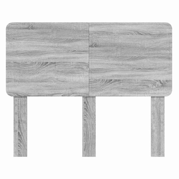 Cabecero con cabecera Gris Sonoma 135 cm Madera contrachapada M 4